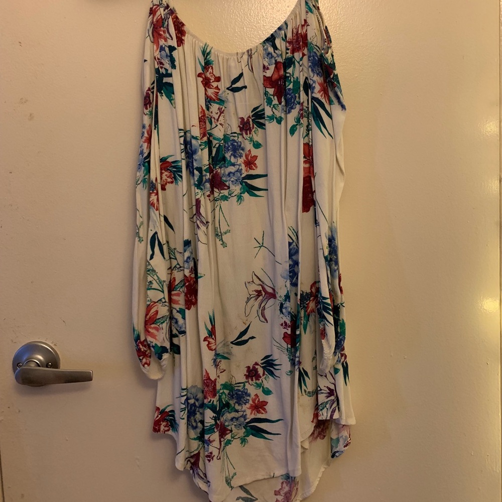 Long Sleeve Floral Mini Dress